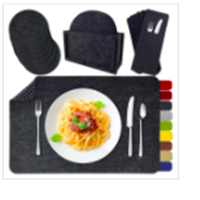 Absorbent Anti Slip Felt Table Placemat Set for Dinning Table Decoration