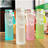 500ml Sublimation Blank Frosted Color Drinkware Matte Glass Water Bottle