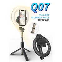 Q07 Portable 6&amp;quot; Light Tripod Selfie Stick, with Bluetooth Remote Control, Support most Phone Brands in the Market
