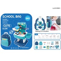 Blocks Schoolbag Playset Kid Toys