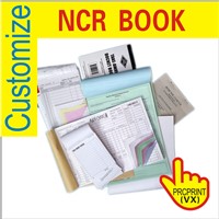 Custom Invoice Book Printing 50-65g Carbonless NCR Paper Receipt/Bill Book Computer Paper