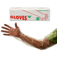 Okuny Veterinary Gloves Disposable Long PE/EVA Shoulder Length Veterinary Sleeve Gloves Disposable Cheap Gloves