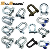 Heavy Duty U. S. Type Galvanized Steel Forged Screw Pin Anchor Bow Lifting Marine Rigging Shackle 5/8