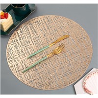 38cm Round Gold Table Place Mat for Wedding Decoration