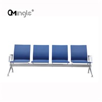 Popular Airport Chair 3 Seats PU Waiting Benches Seating Beam Gang Waiting Chair