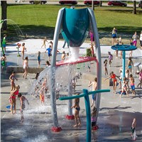 Cenchi Water Park Splash Bucket Children Sprinkler Jet Features Outdoor Spray Playground Water Play Equipment