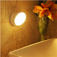 USB Rechargeable Pir Motion Sensor LED Night Light 360 Degree Rotation Lamp for Bedroom Home Cabinet Kitchen Hallway Sta