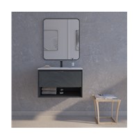 Grey Black Modern Bathroom Vanity