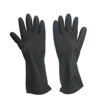 Black Latex Hand Gloves for Industrial Use