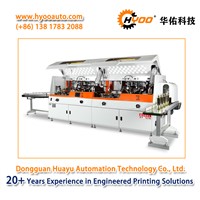 HYOO HY-767H: High-Speed Fully Automatic Heightened 2 Colors Screen Printing &amp;amp; Curing Production Line