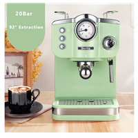 20Bar Electric Espresso Italian Coffee Machine Maker Pressure Steam Milk