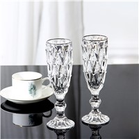 Glass Champagne Cup Set of Wine &amp;amp; Sweet Wine Creative Elegant European Thick Glass Family Goblet
