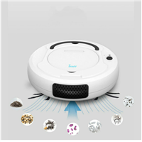 Automatic Robot Vacuum Cleaner Cordless 3-in-1 Multifunctional USB Rechargeable Wet &amp;amp; Dry Smart Sweeping Cleaning for