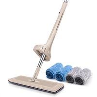 Microfiber Mop System for Hardwood Tile Laminated Floors Perfect for Kicthen Lobby Bathroom Cleaning