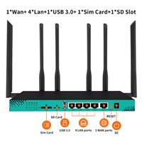 MTK7621 Chipset 16MB Flash 256MB RAM 5G CPE Router 4G LTE with M. 2/Mini PCIE OpenWRT 4G 5G WiFi Wireless Router