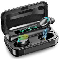 Valdus F9 9d HiFi Stereo LED Display Waterproof in Ear Headphone Bt 5.0 Tws Wireless Earbuds Earphone