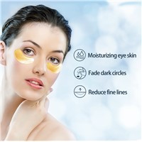 Hot Selling Skin Care 24k OEM Private Label Gold Collagen Pads Custom under Eyemask Gel Eye Masks