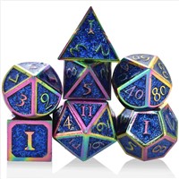 Dnd &amp; Rpg &amp; Mtg Bulk Dice Wholesale 10mm Dice Table Game Accessories Custom Polyhedral Metal 19mm Dice Set with Numbers