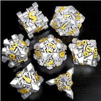 Customized Metal Angel Cube Dnd Dice Set TRPG Dice