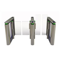 Stylish Optical Speed Gate Turnstile Flexbly Intergates Any Type of Access Control Device with Dry Contact Output.