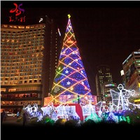 Huayicai Brand New Giant Waterproof Outdoor Holiday Lighting LED Christmas Tree with Decorations