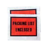Clear Plastic Bags Pouches Invoice Enclosed Adhesive Packing List Envelope