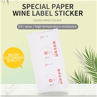Color Copper Plate Self-Adhesive Label Paper Printer Red &amp;amp; Yellow Food Classification Outer Box Sticker Custom