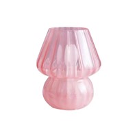 Medieval French Cream Glass Table Lamp Handmade Glass Table Lamp