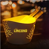 New Design Wholesale Multiple Colors Cooler Customized Acrylic Beer Plastic Ice Bucket