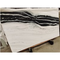 Panda White Marble with Black Veins Marble Slab for Wall Cladding