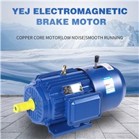 YEJ Electromagnetic Brake Three-Phase Asynchronous Motor, Supporting Customization.