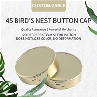 45 Bird's Nest Button Covers Steam Sterilized at 120 Degrees without Fading or Deformation, Support Customization