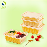 Factory Disposable Hot &amp;amp; Cold Box Cornstarch Takeaway Food Packaging Biodegradable Food Container with Lid
