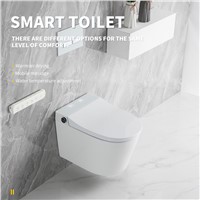 Hanging Intelligent Toilet Features Power-off Flushing, Luminous Lighting, Leakage Protection &amp;amp; off Seat Flushing