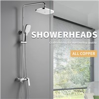 Shower Set Copper Surface Mounted Simple Bathroom Single Shower