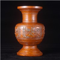 Unique Vase with Mottled Copper Tabletop Decoration Classical Traditional Style Copper Vase