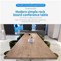 Modern Simple Rock Board Conference Table. Customized Products Can Be Contacted by Email.