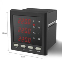 Factory Hot Sale 0.5 Class Digital Panel Ammeter Current Meter 3 Phase AC Voltmeter Ammeter Power Meter