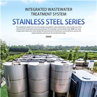 Integrated Sewage Treatment System Blue Water Stainless Steel Series Hydraulic Residence Time 8 Hours Customized Product