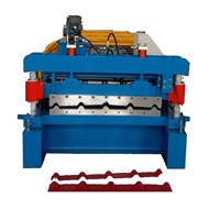 Trapezoid Steel Roof Tile Making Machine Iron IBR R Panel Metal Roofing Roll Forming Machine