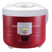 Cylinder Rice Cooker with Durable Printed Metal Body 1 Touch Easy Operation