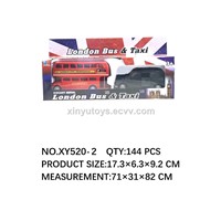 Xinyu 1:64 Scale Diecast Toys London Bus &amp;amp; Taxi Vehicle