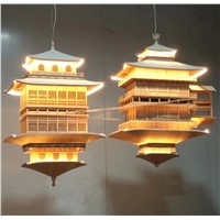 CCustomized Hotel &amp;amp; House &amp;amp; Office Indoor Hanging Light, Chinese Arcient Building Ornaments with LED Light.