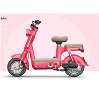 High-End Urban Commuting Electric Bicycle NFC Bluetooth Start 3 Speed Gears >500w Power 31-60km Range Blue & Pink