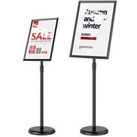 Floor Poster Stand Adjustable Sign Holder for Business