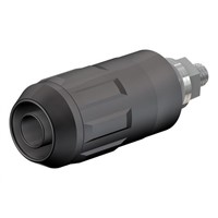 Staubli Black Female Banana Plug - Bolt, 1 kV, 600 V