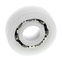 Caged acetal radial ball bearing,10mm ID