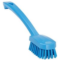 Vikan Blue 22mm Polyester Medium Scrub Brush for Cutting Boards, Pots, Small Surface Areas, Tables