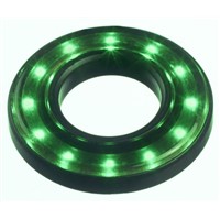 Apem Green Halo LED Indicator, 12  24 V dc, 16.1mm Mounting Hole Size, Lead Wires Termination, IP67