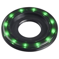 Apem Green Halo LED Indicator, 12  24 V dc, 22.2mm Mounting Hole Size, Lead Wires Termination, IP67